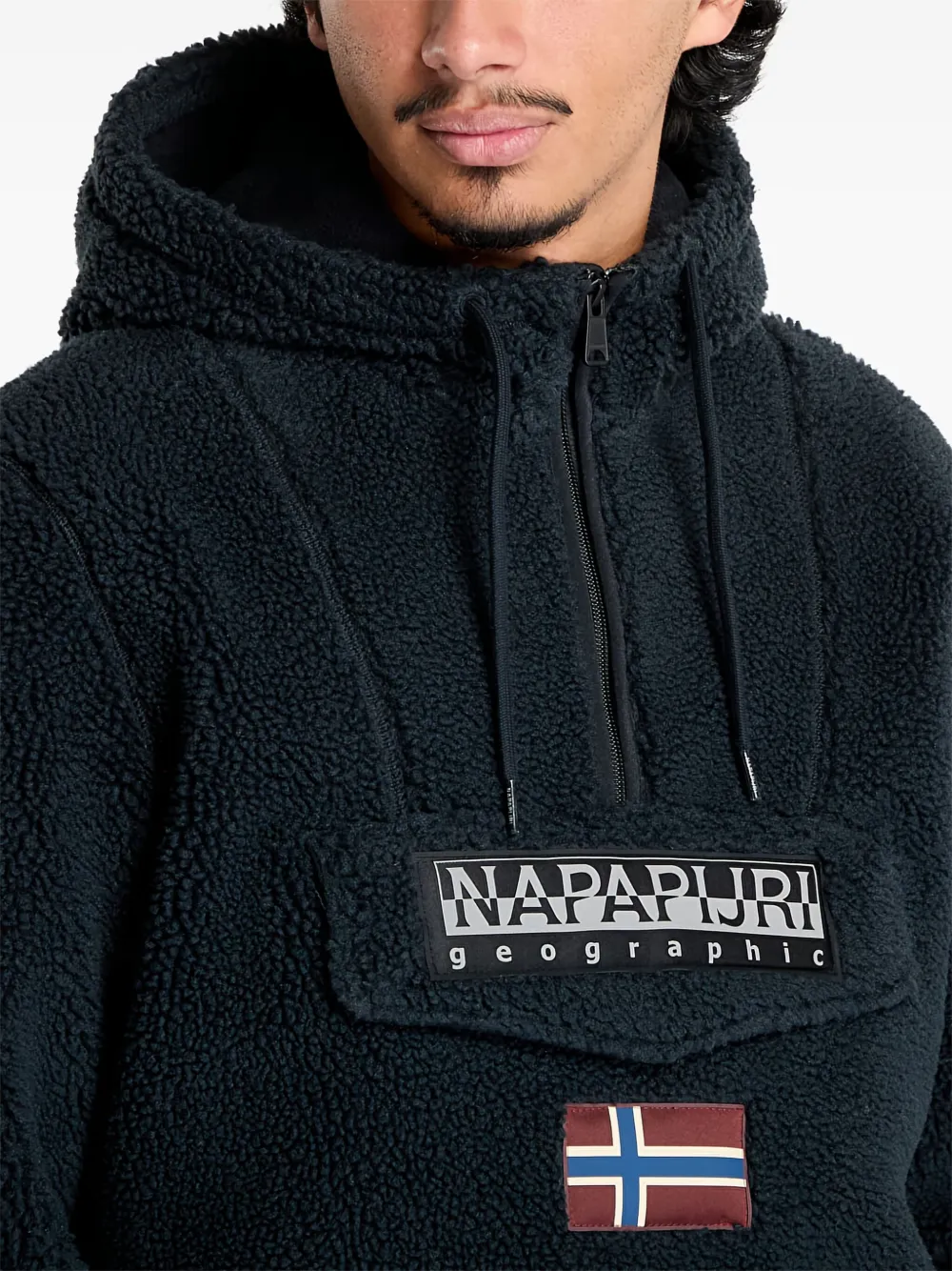 Napapijri T-Burgee Curly hoodie Zwart