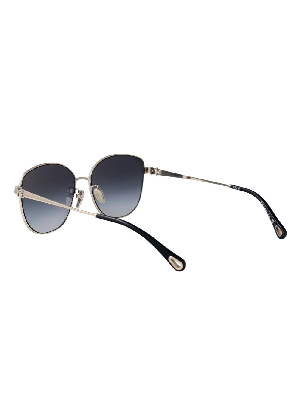 Chloé Eyewear Zonnebril met oversized montuur Zilver