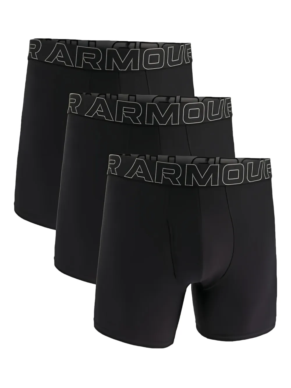 Under Armour Drie boxershorts met logoband Zwart