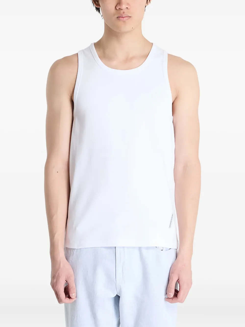Post Archive Faction Straight-hem Tank Top In White