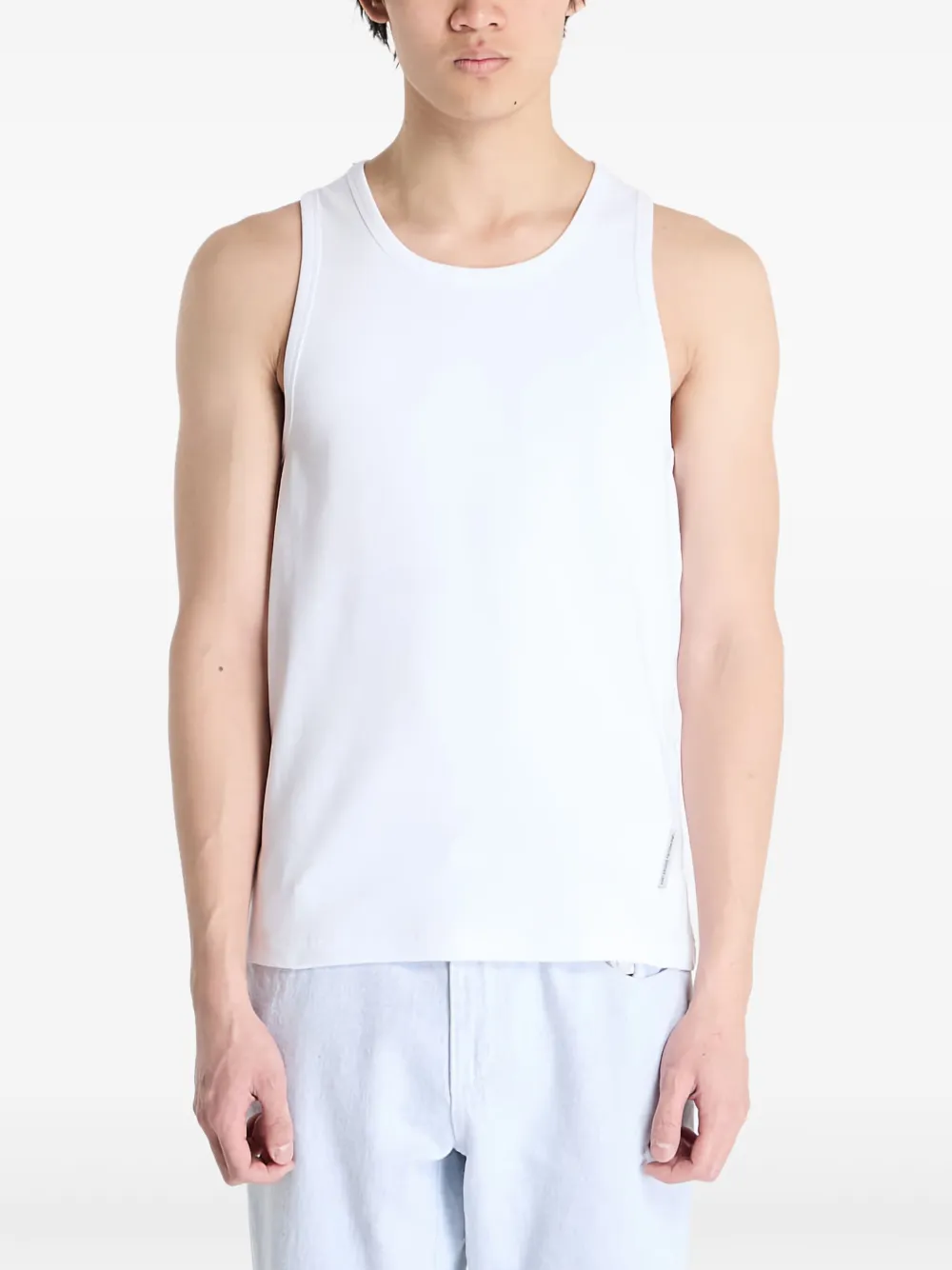 Post Archive Faction Straight-hem Tank Top In White