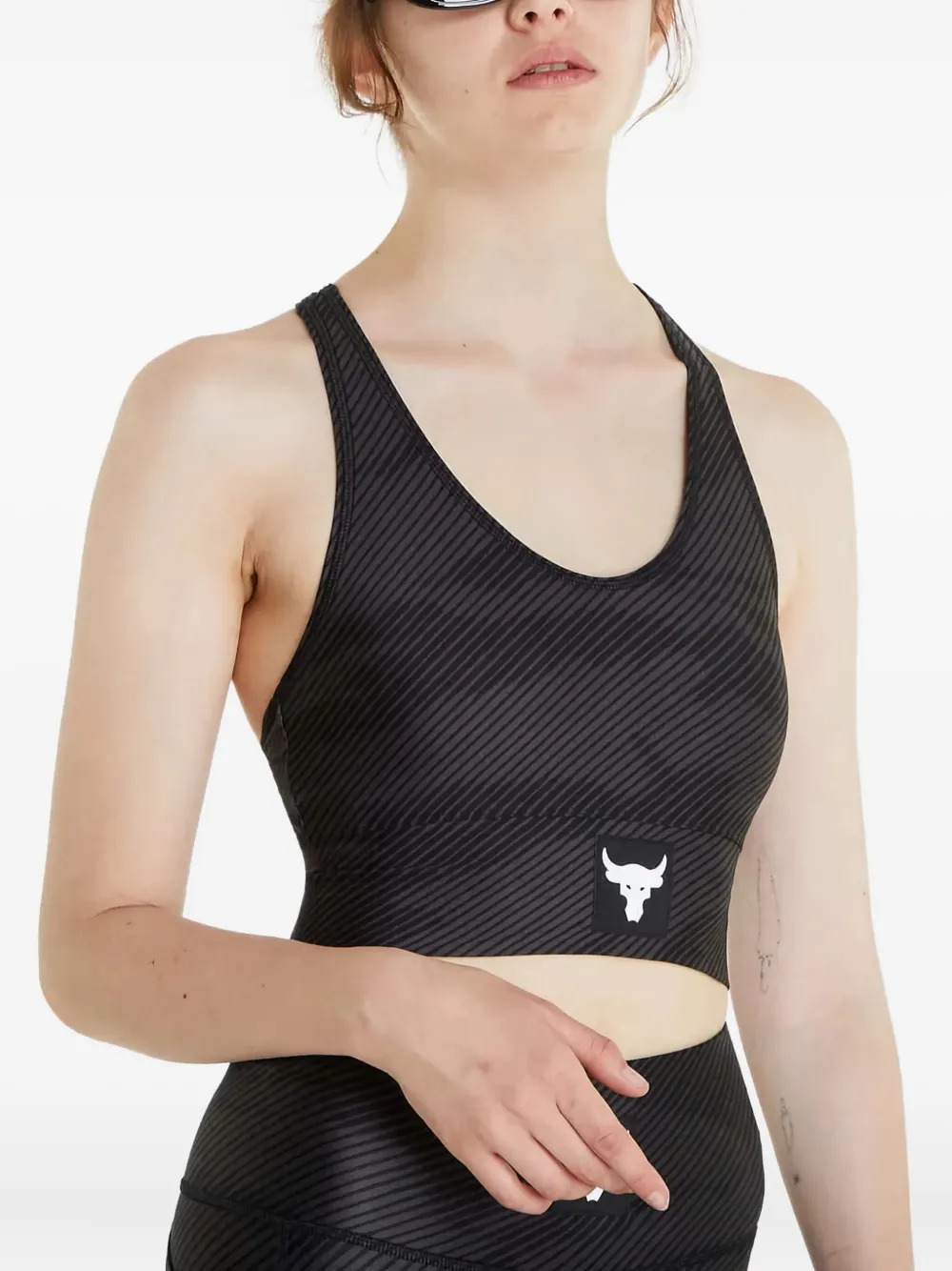 Under Armour Project Rock スポーツブラ - ブラック Under Armour Project Rock スポーツブラ - ブラック
