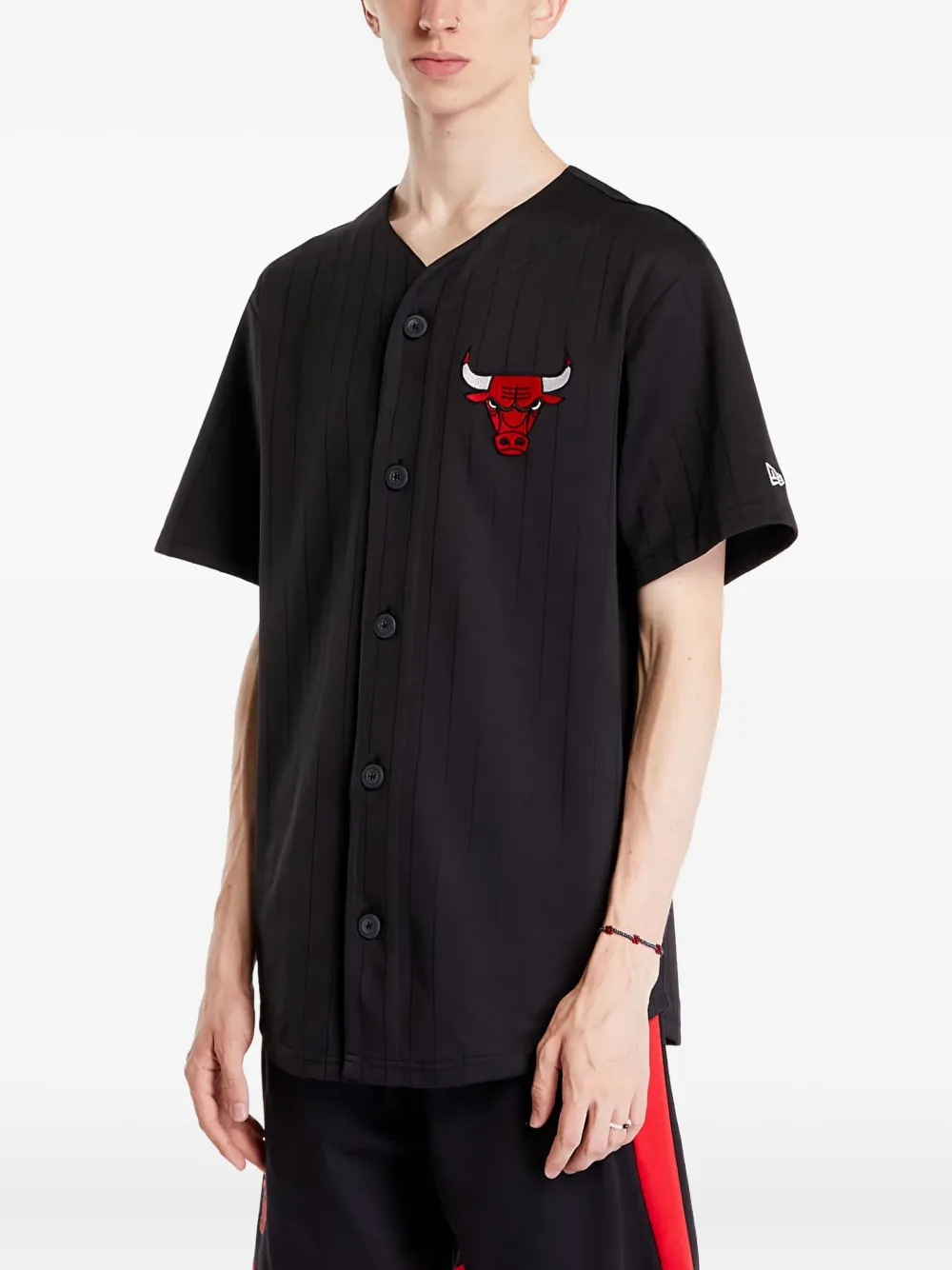 NEW ERA CAP Chicago Bulls logo-embroidered jersey | Black | Image 1