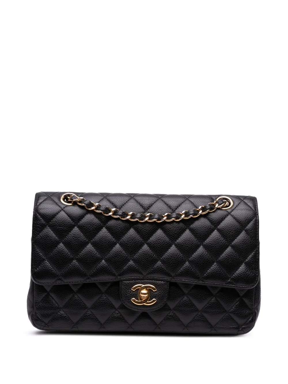 CHANEL Pre-Owned 2014 Medium Classic Caviar Double Flap shoulder bag | Black | Image 1