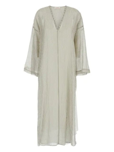 Jucca vestido tipo caftán con rayas estampadas