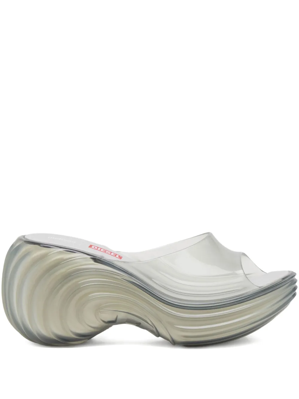 Diesel x Melissa platform swirl sandals Grey