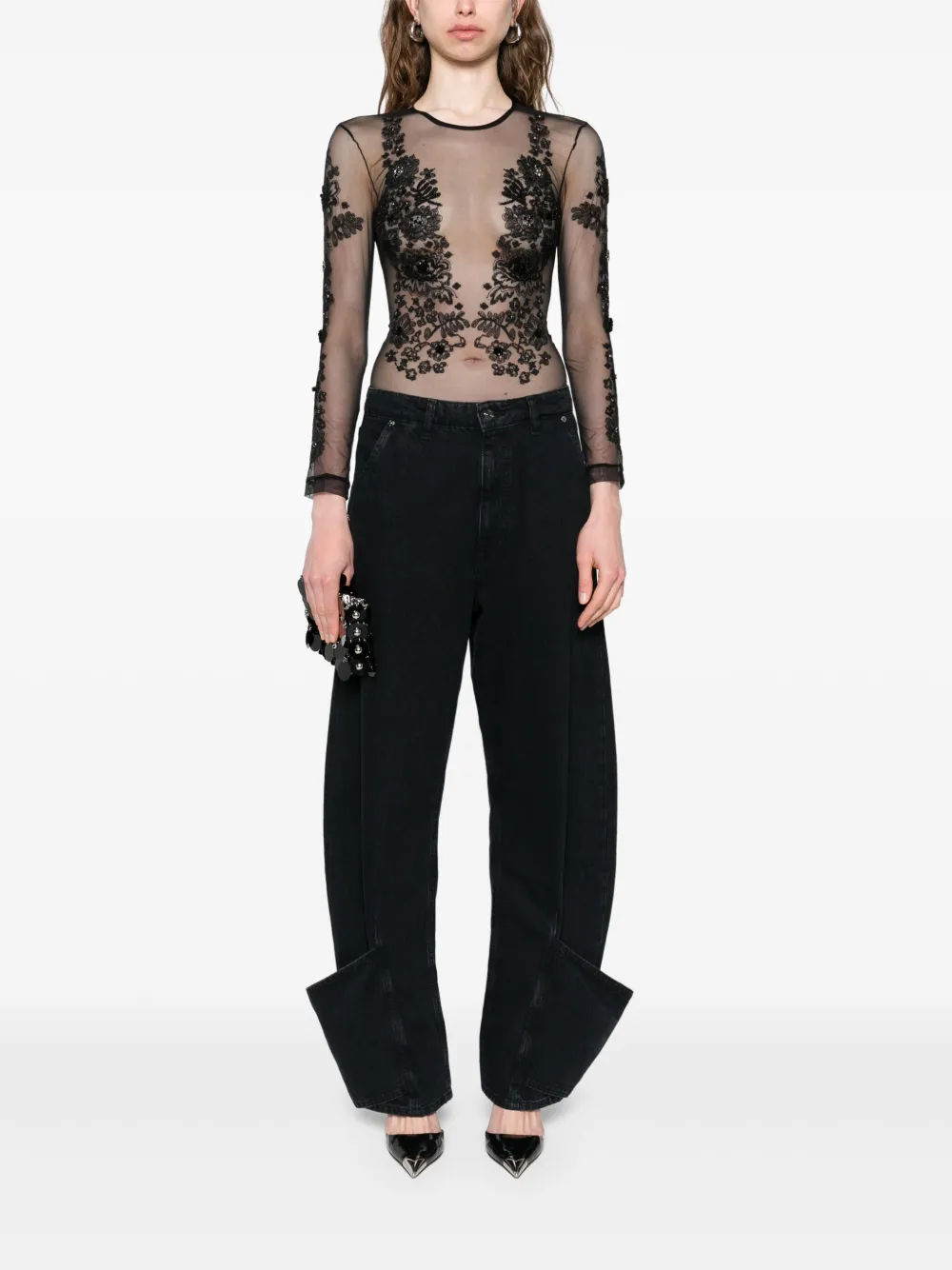 Rubini Diamonds In The Dark Bodysuit