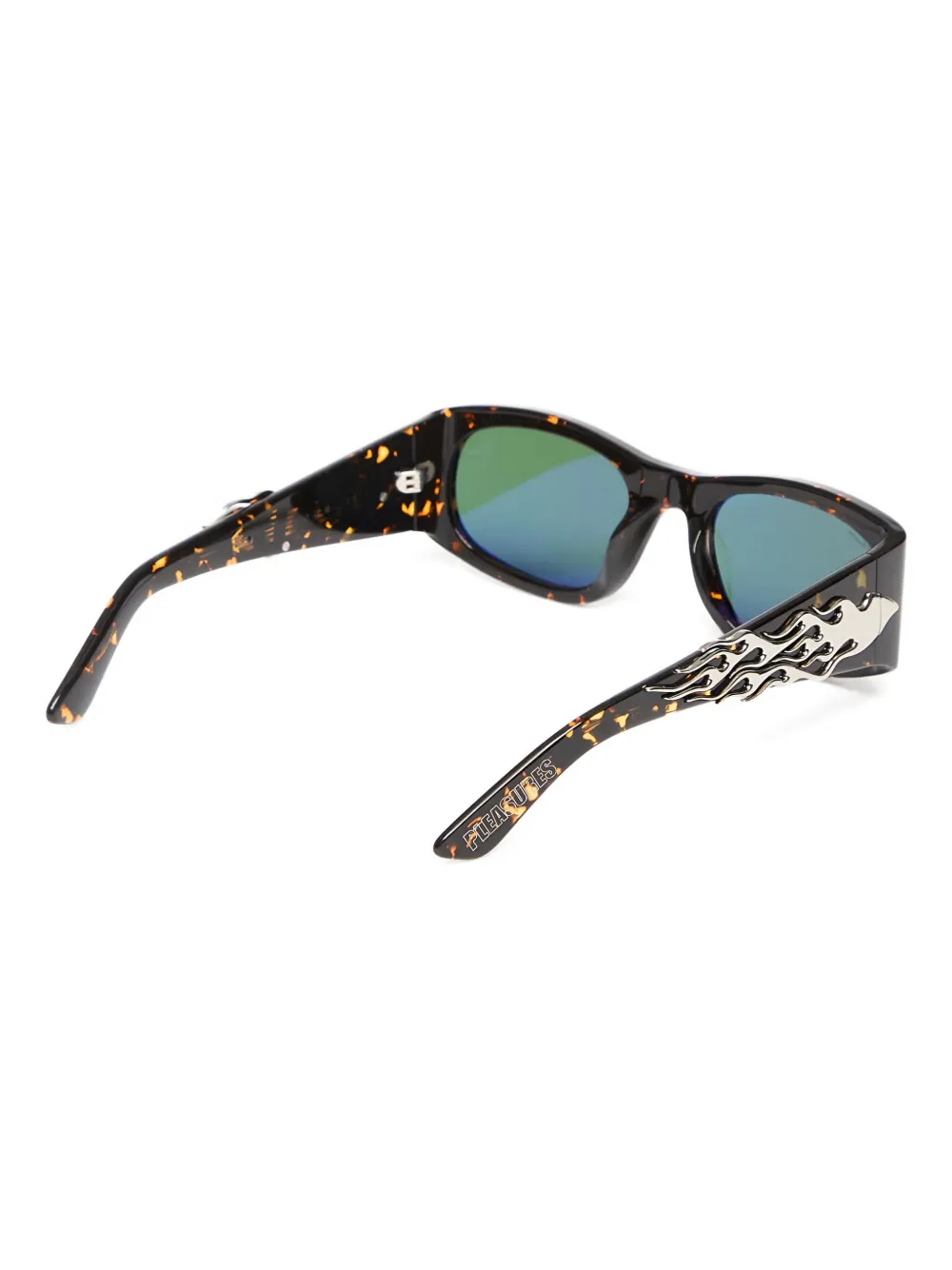 Pleasures x Akila Easy zonnebril met rechthoekig montuur Bruin