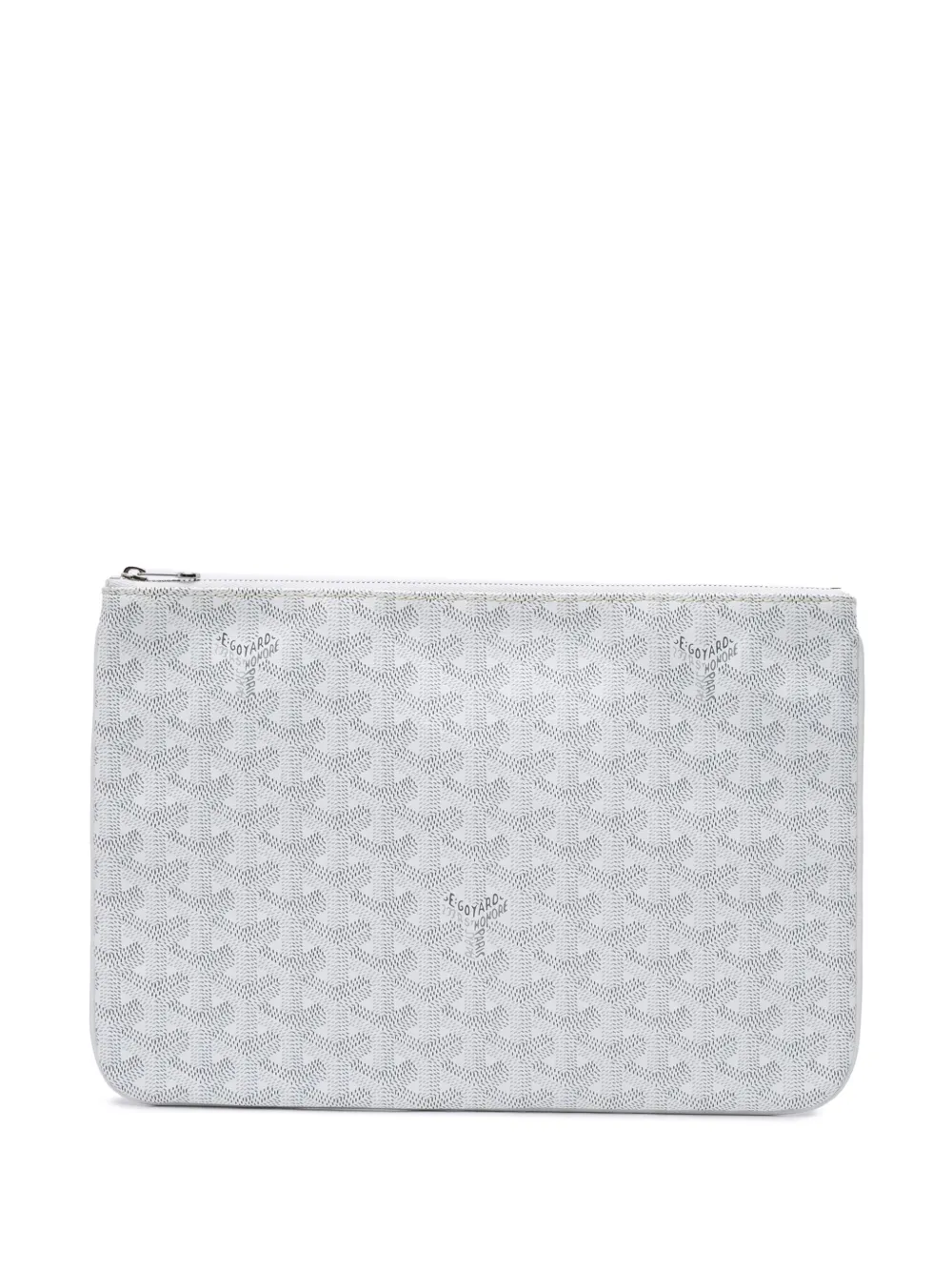 Goyard Pre-Owned 2020 ゴヤールディン セナ MM クラッチバッグ - ホワイト Goyard Pre-Owned 2020 ゴヤールディン セナ MM クラッチバッグ - ホワイト
