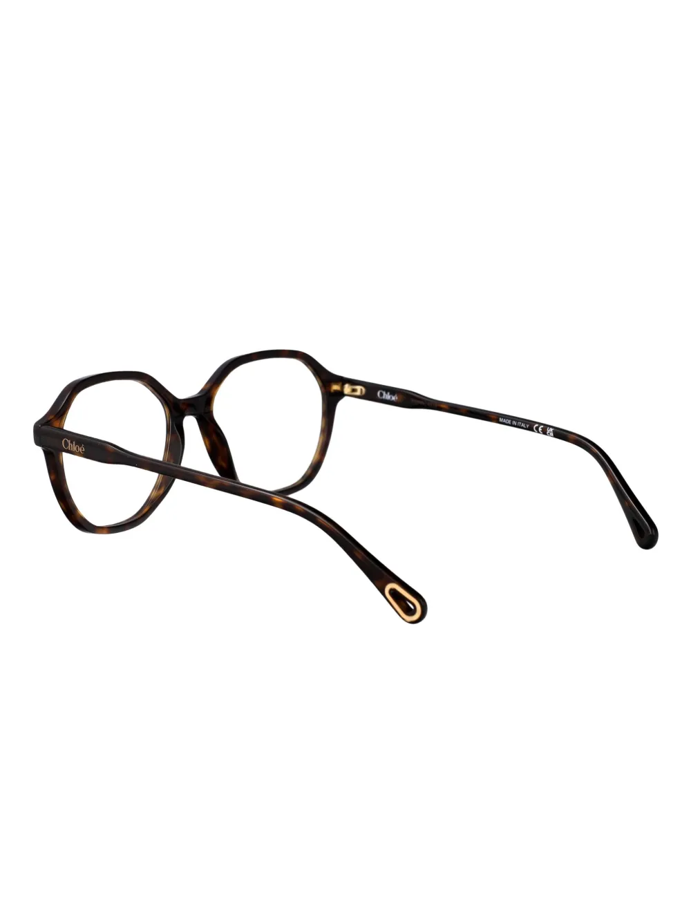 Chloé Eyewear Bril met vierkant montuur Bruin