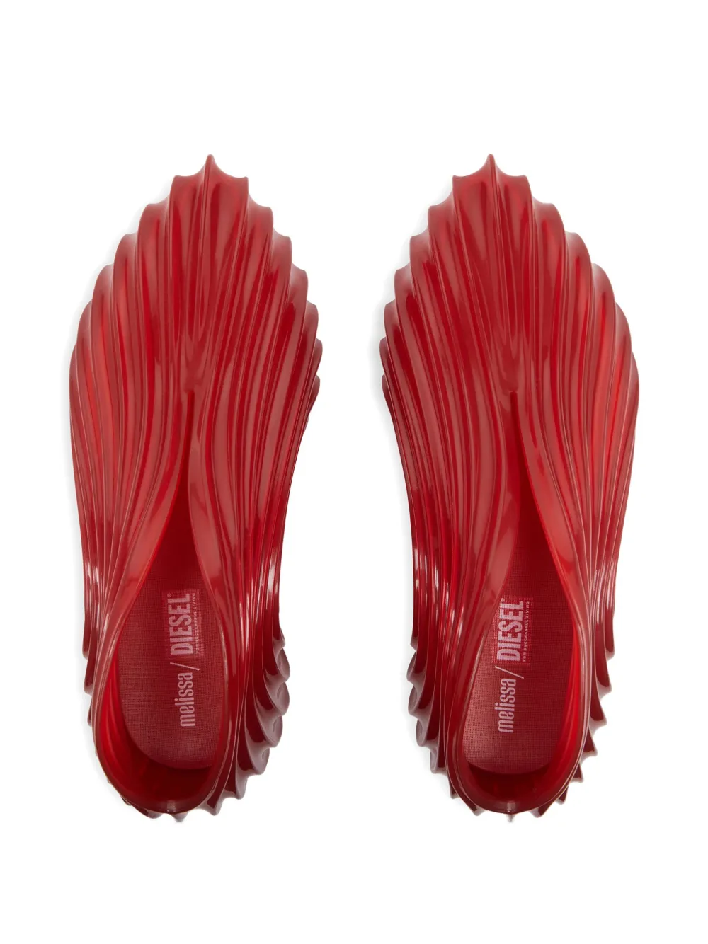Diesel x Melissa Quantum wave sneakers Red