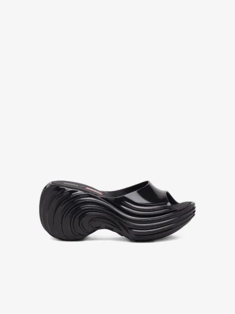 Diesel x Melissa platform wave sandals