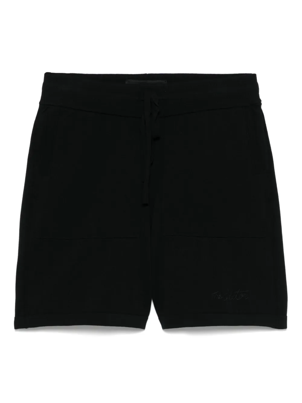 The Editor logo-embroidered shorts | Black | Image 1