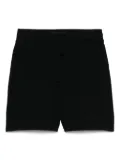 The Editor logo-embroidered shorts - Black