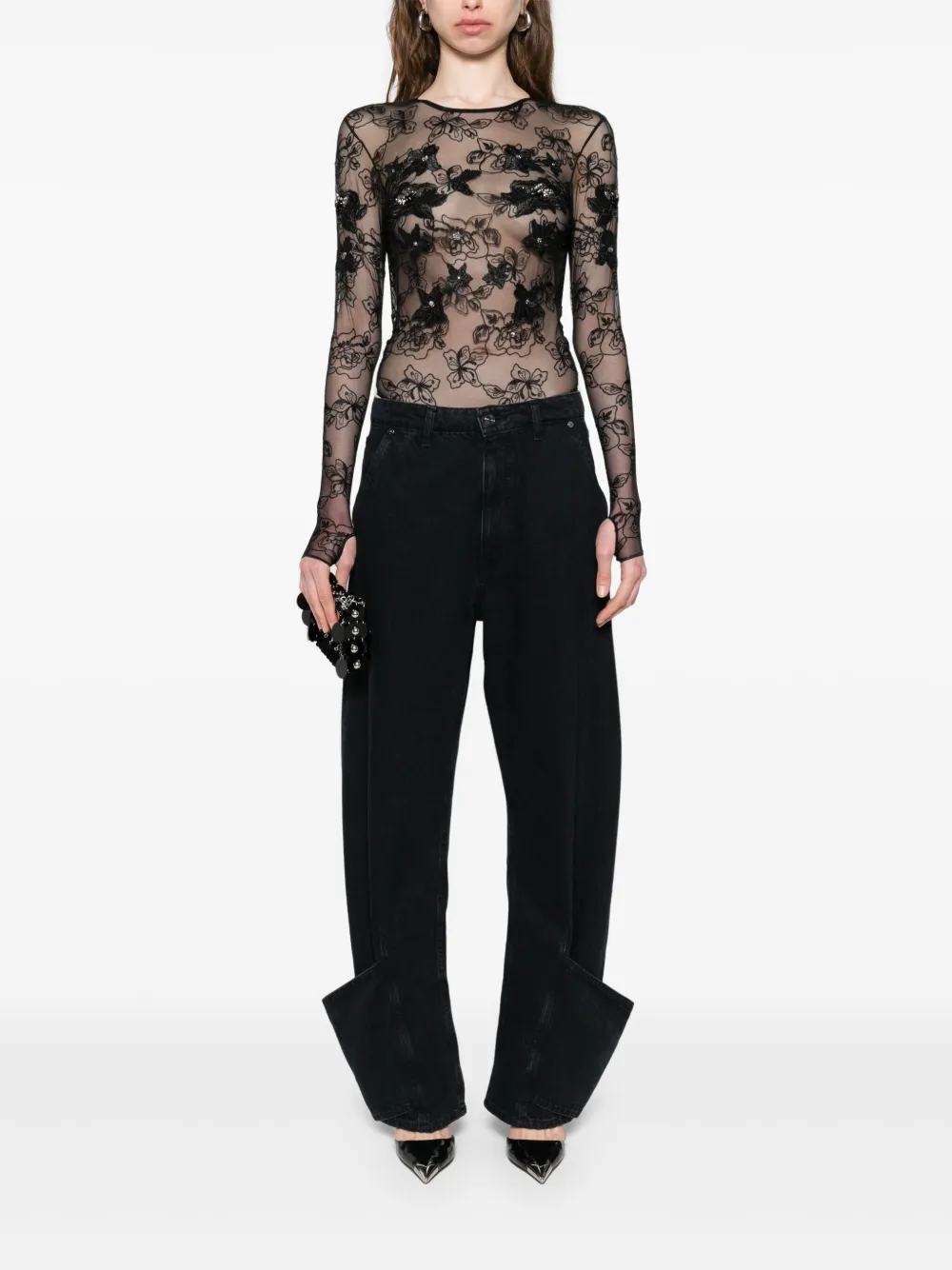 RUBINI floral bodysuit | T-Shirts & Jersey Shirts | Image 2