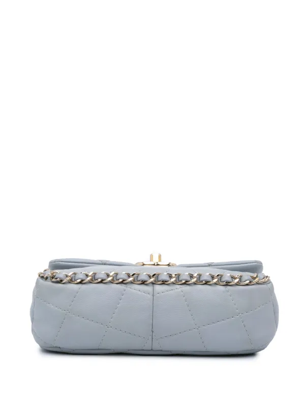 CHANEL Pre-Owned 2021-2024 Mini Calfskin Chain Around Flap