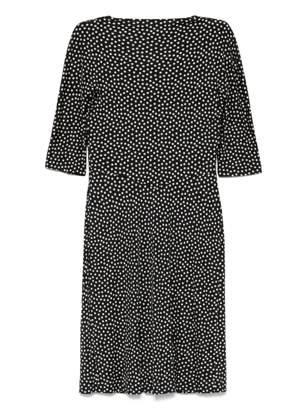 Christian Dior Pre-Owned 2010s midi-jurk met stippen - Zwart