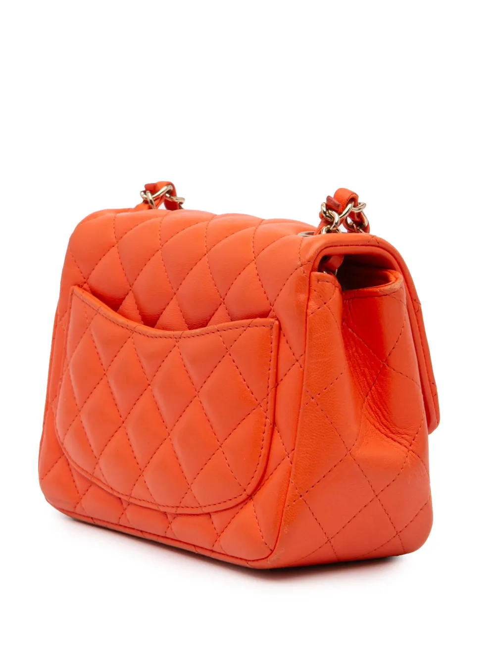 CHANEL Pre-Owned 2020 Mini Square Classic Lambskin Single Flap crossbody bag | Pre-Owned | Image 2