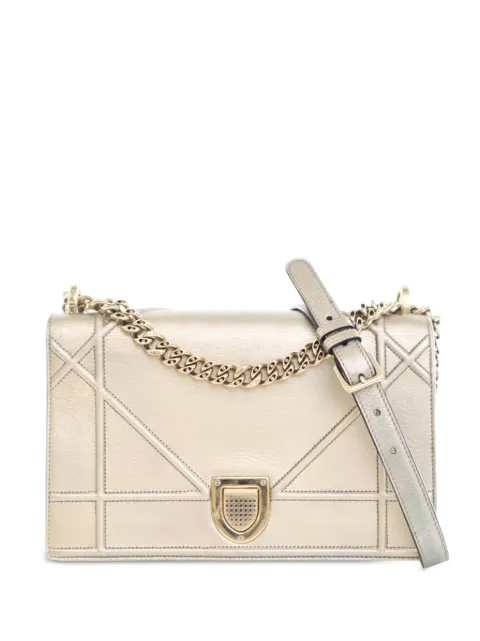 Christian Dior Pre-Owned bolsa crossbody Diorama Flap mediana de piel de becerro 2017
