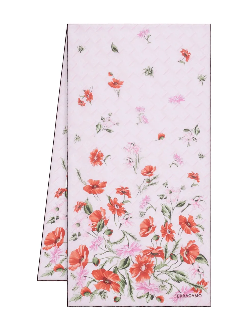 Ferragamo silk scarf - ピンク Ferragamo silk scarf - ピンク