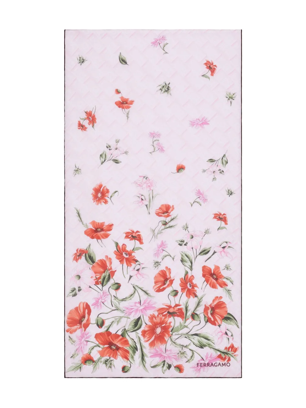 Ferragamo silk scarf - Roze