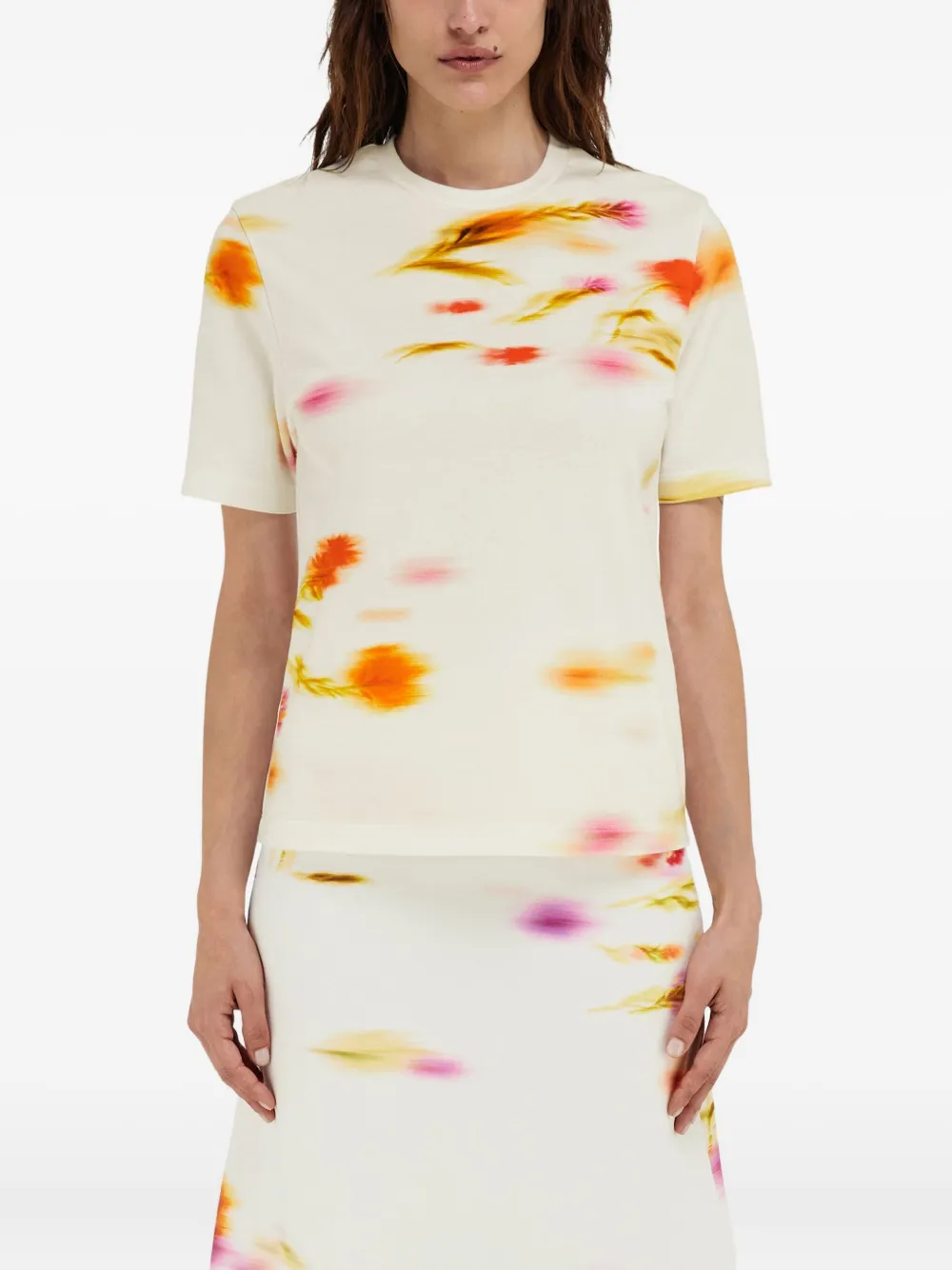 Ferragamo Blossom T-shirt Beige