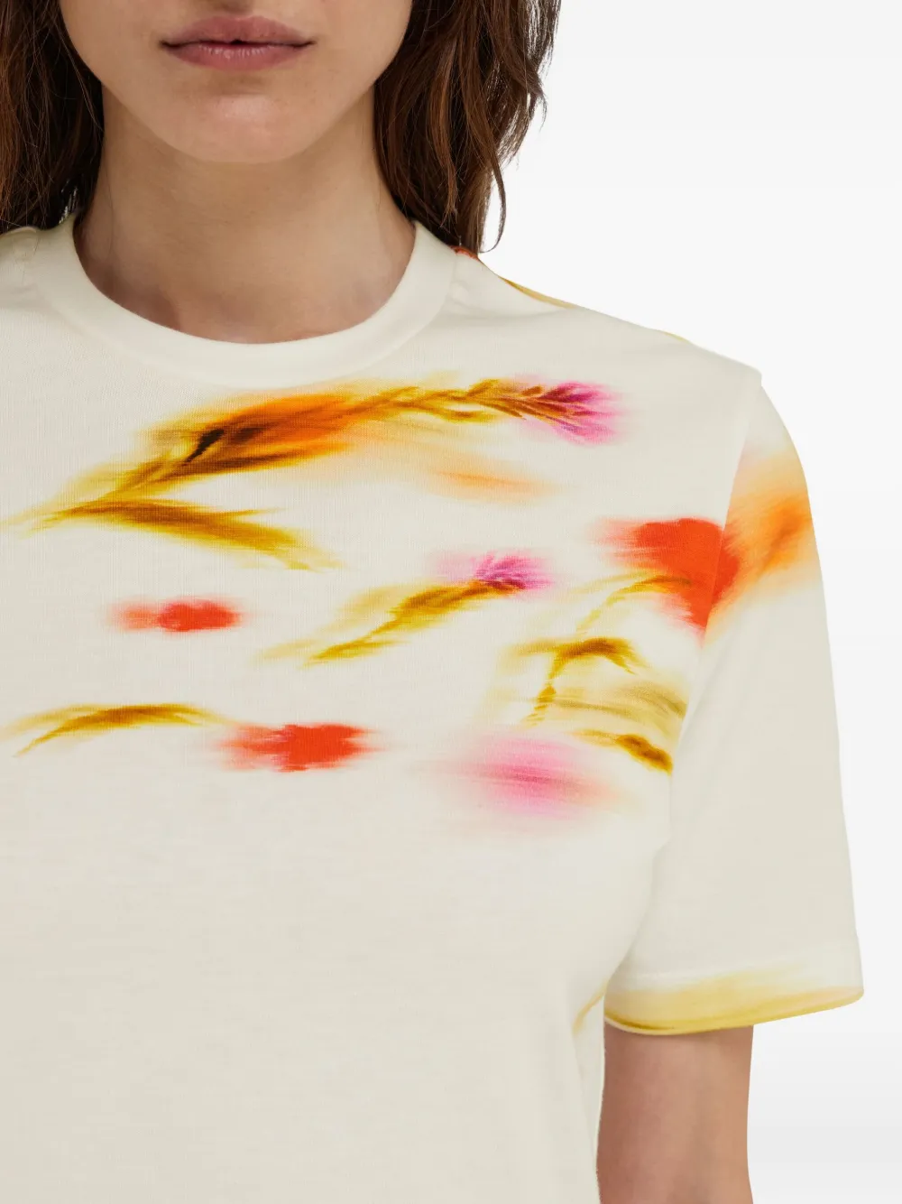 Ferragamo Blossom T-shirt Beige