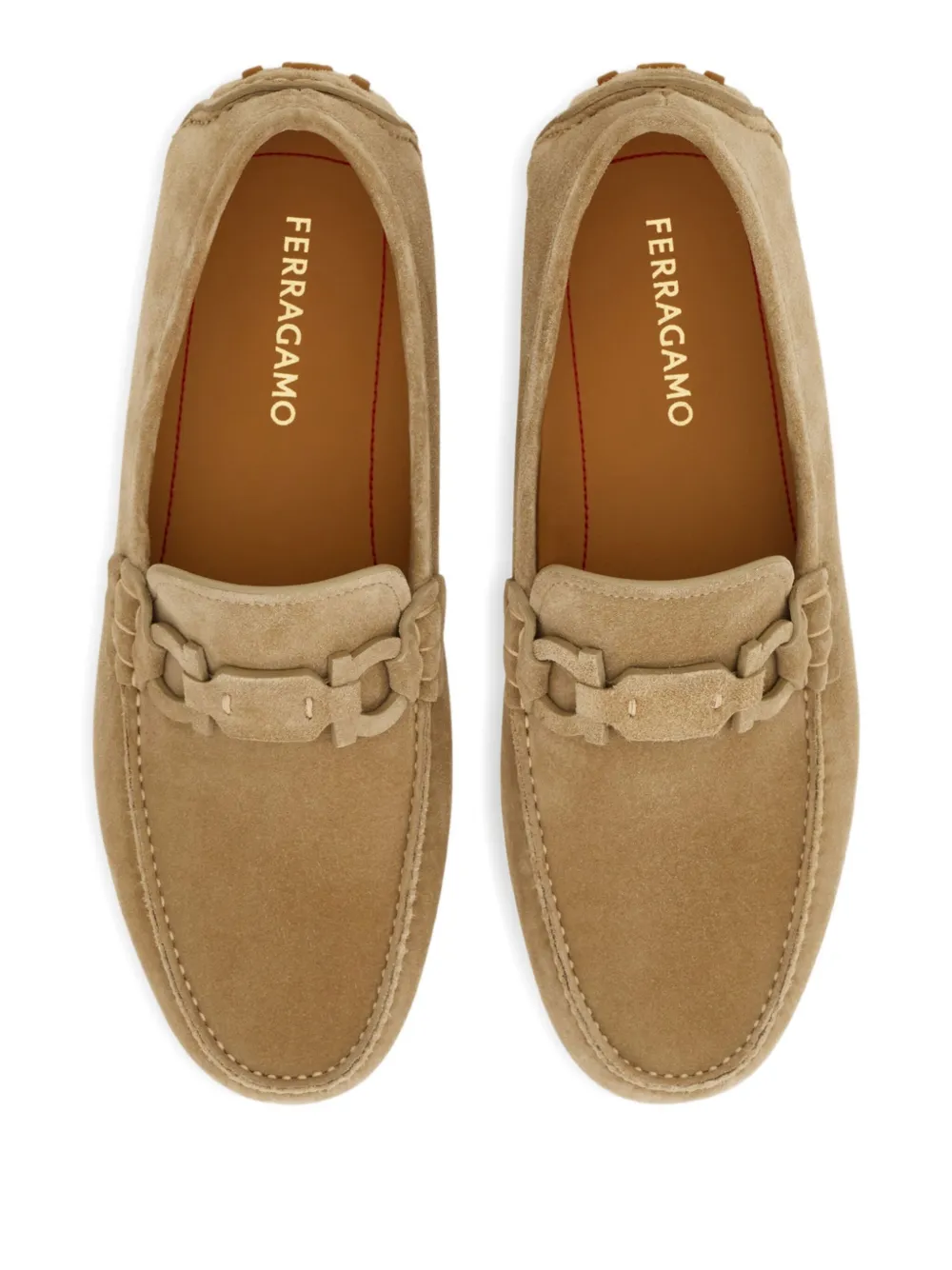 Ferragamo Gancini loafers Groen