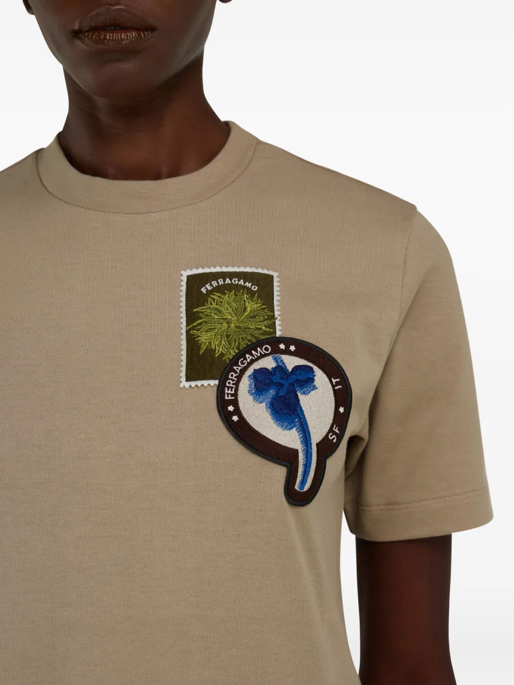 Ferragamo Katoenen T-shirt Beige