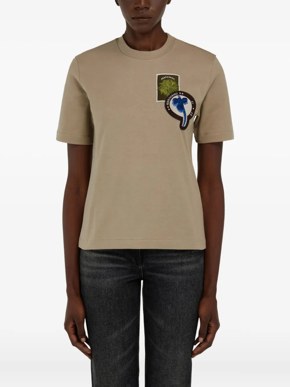 Ferragamo Katoenen T-shirt Beige