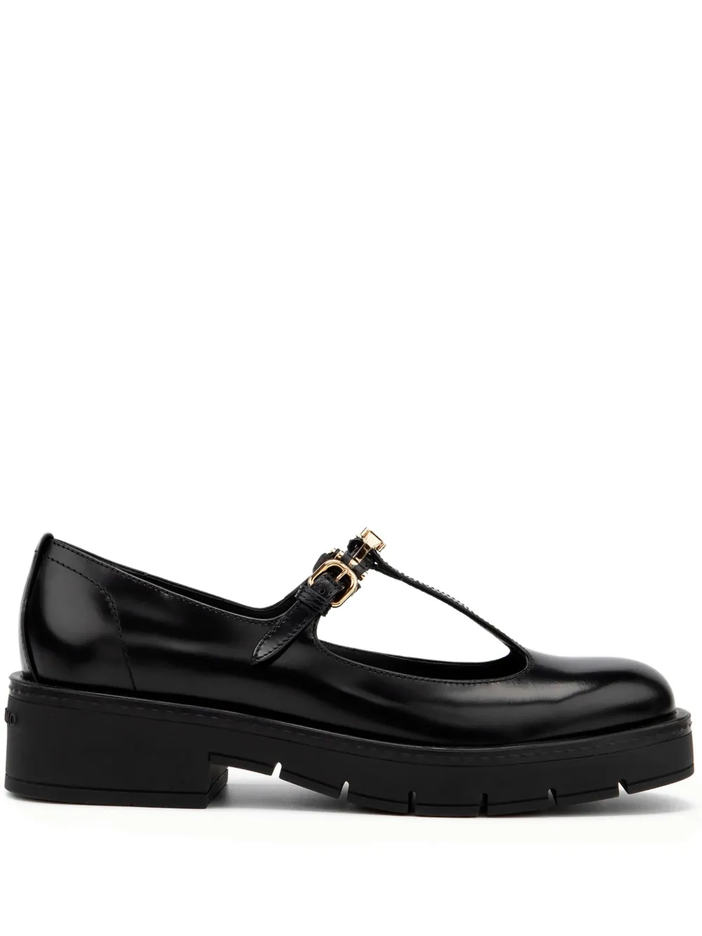 Ferragamo Mary Jane pumps met F-gesp Zwart