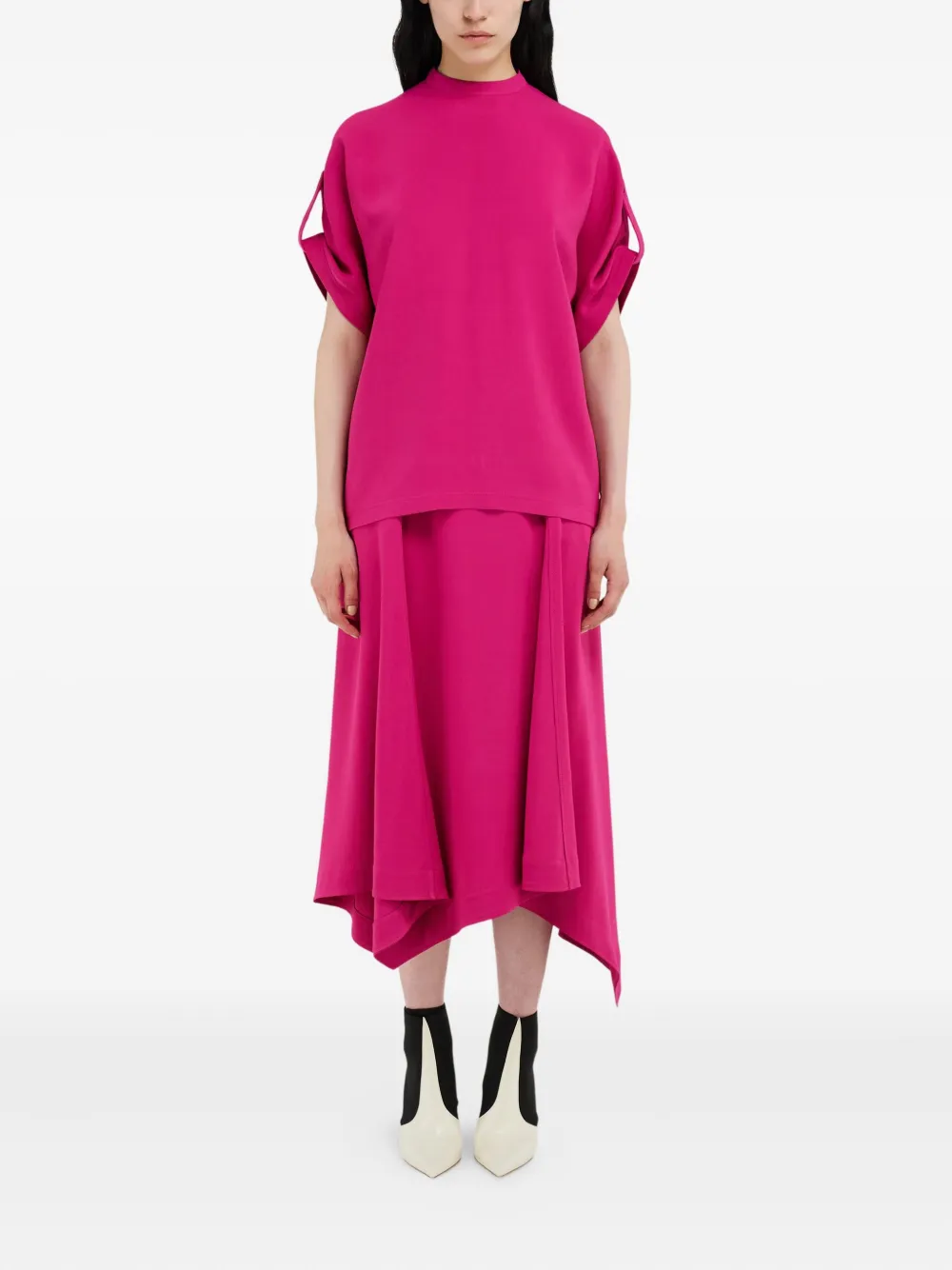 Ferragamo T-shirt met ronde hals Roze