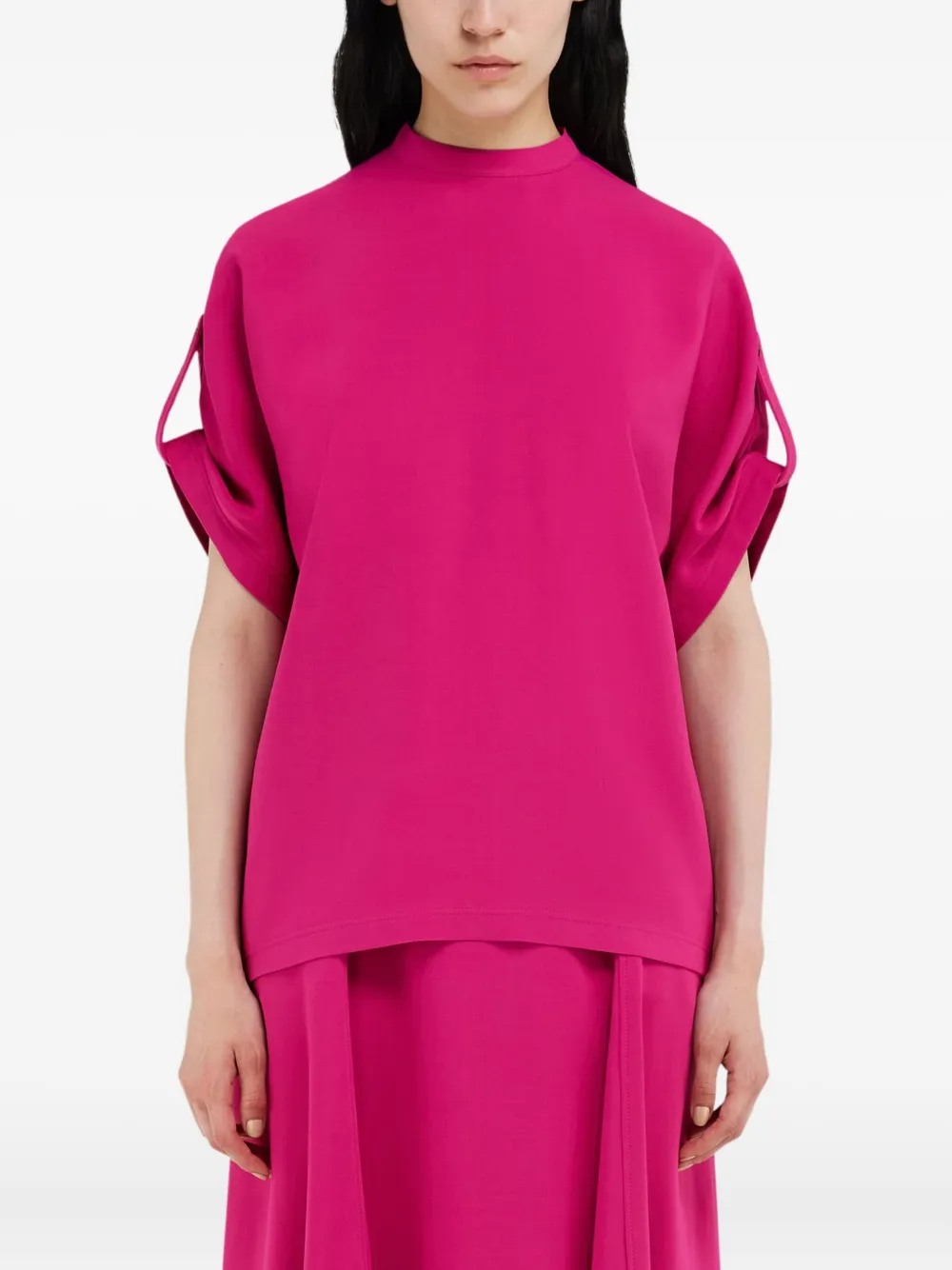 Ferragamo T-shirt met ronde hals Roze
