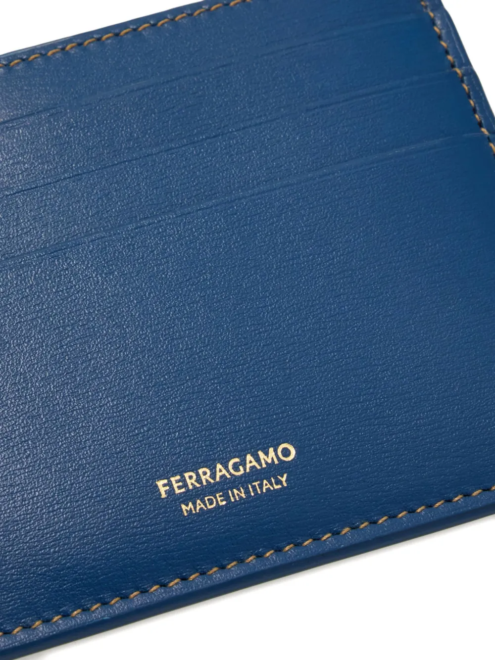 Ferragamo Leren pasjeshouder Blauw