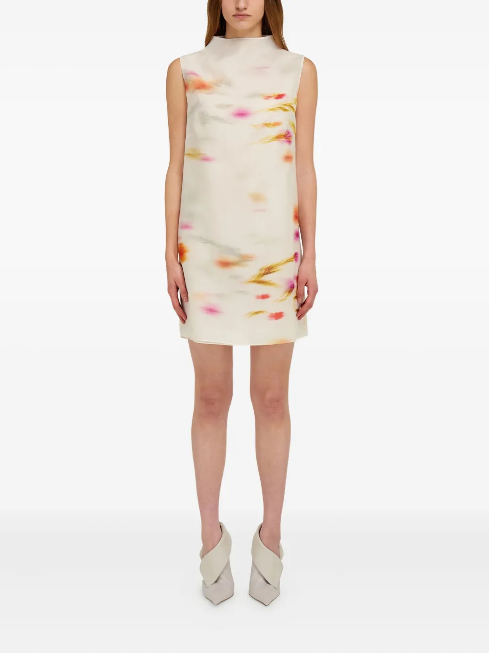 Ferragamo Blossom-print mini dress - Veelkleurig