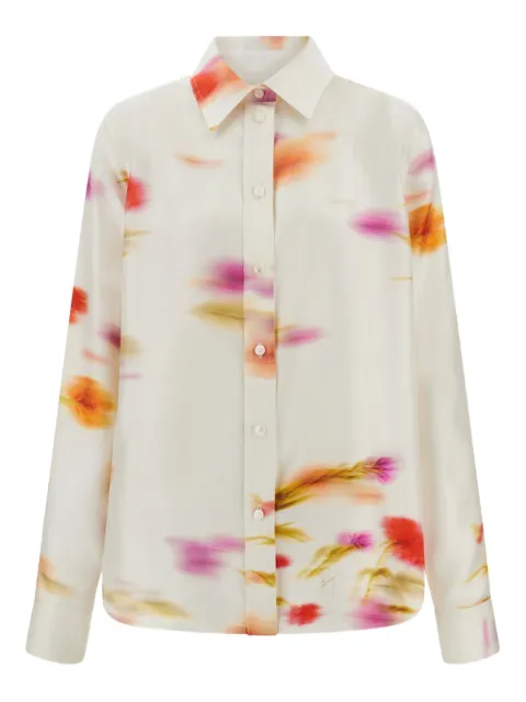 Ferragamo Blossom-print long-sleeve shirt