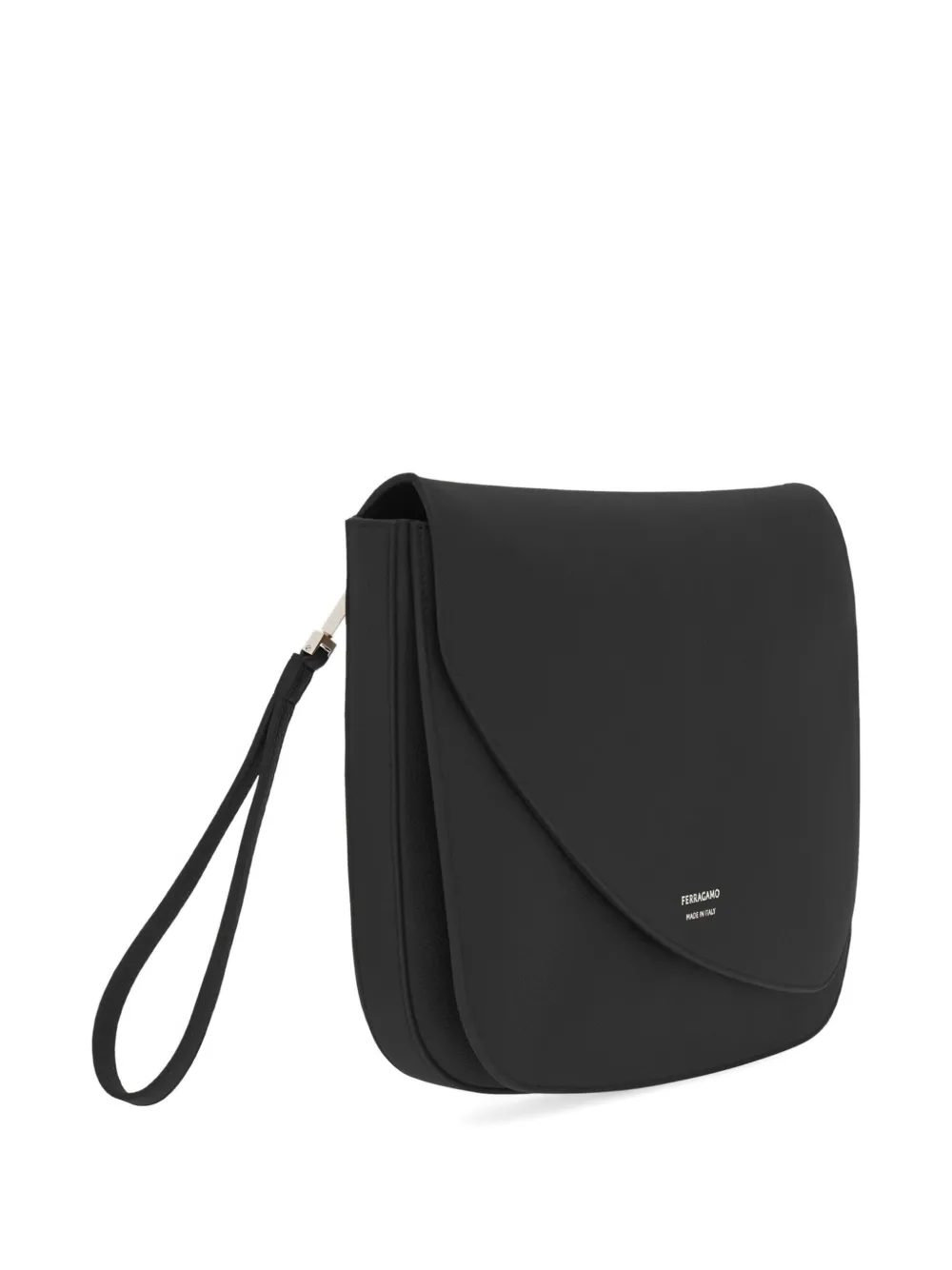Ferragamo Fiamma schoudertas Zwart