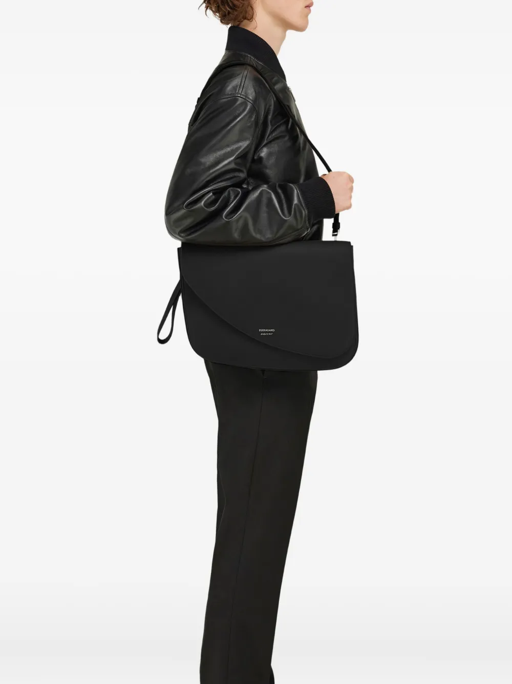 Ferragamo Fiamma shoulder bag - Zwart