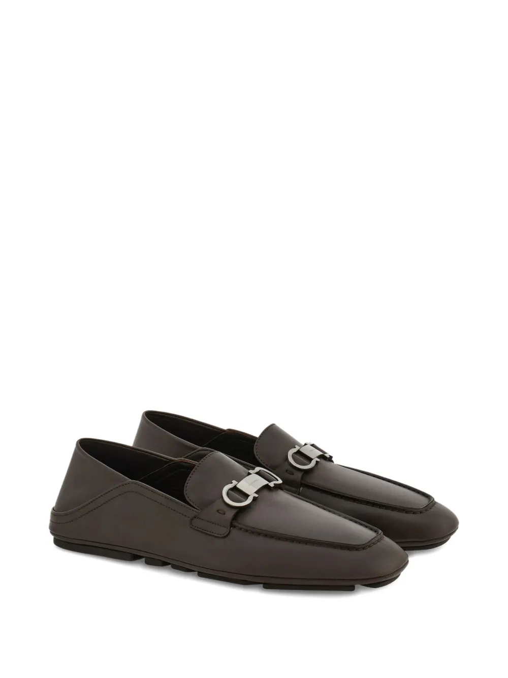 Ferragamo Gancini loafers Brown