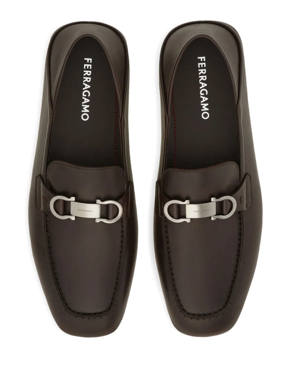 Ferragamo Gancini loafers Brown