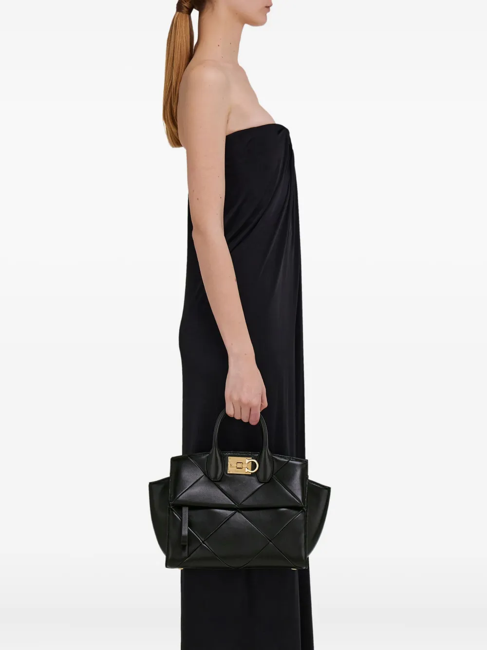 Ferragamo medium Studio tote bag - Zwart