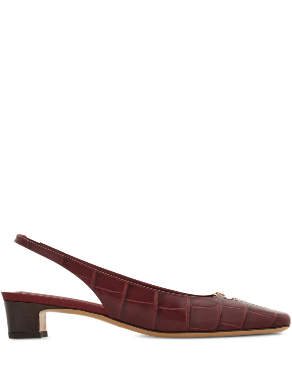 Ferragamo Cut out slingback Rood