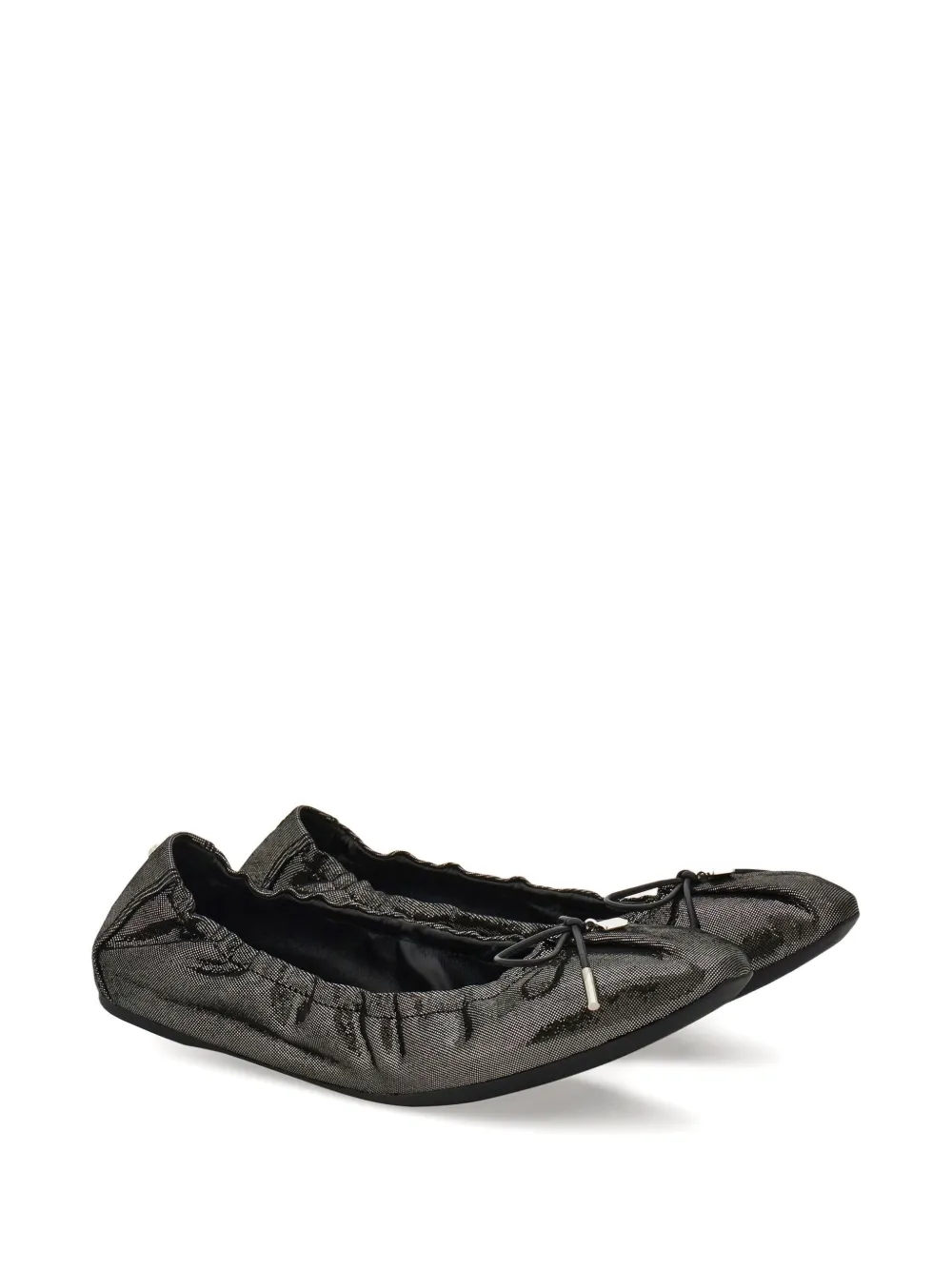 Ferragamo suede ballerina shoes - Zilver