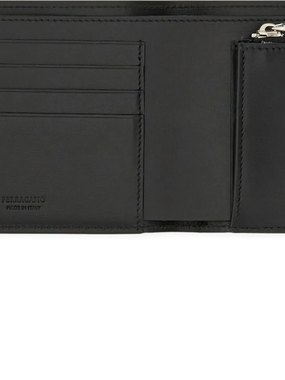 Ferragamo Leren portemonnee Zwart