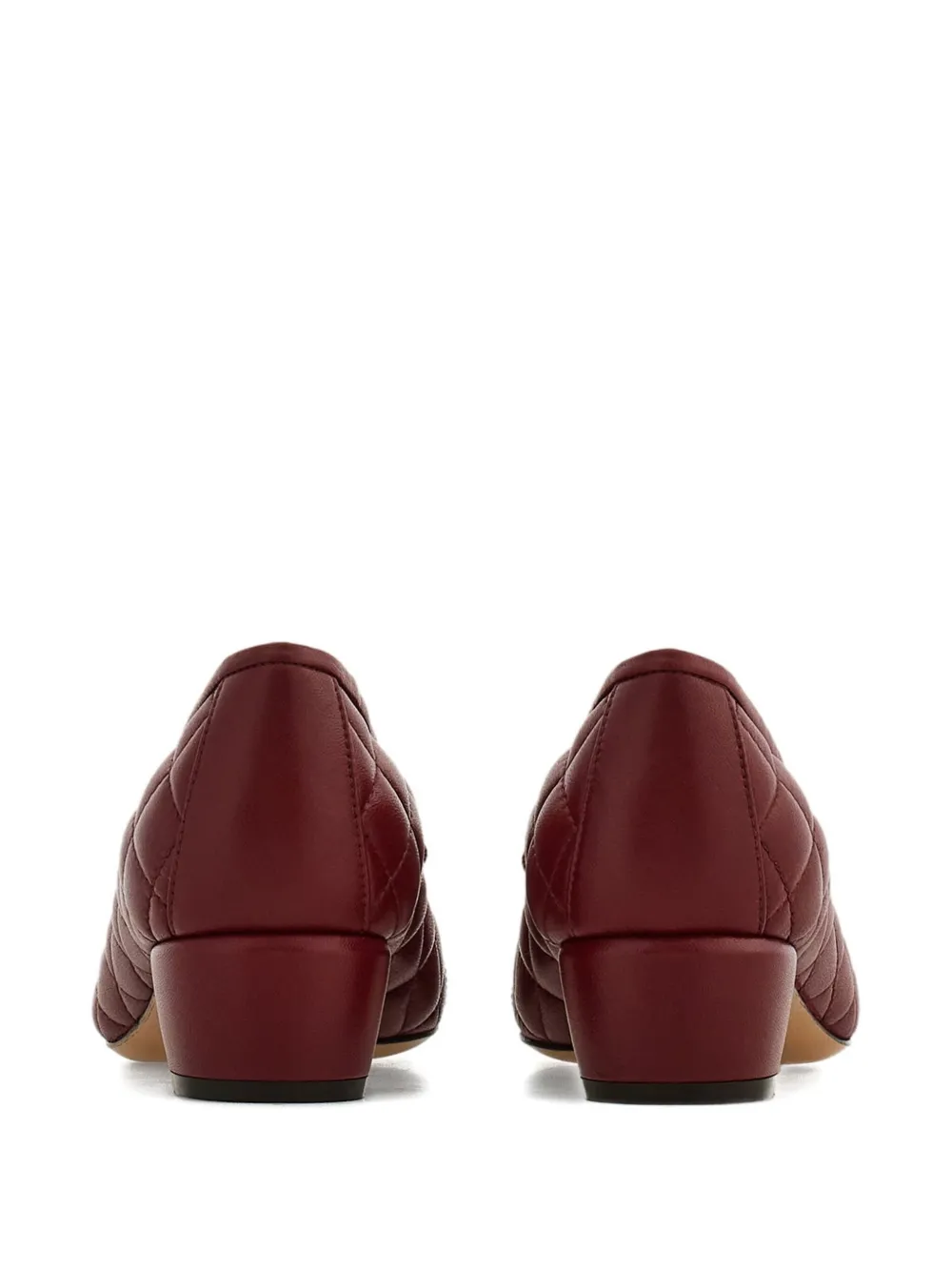 Ferragamo 30mm quilted Vara pumps Rood