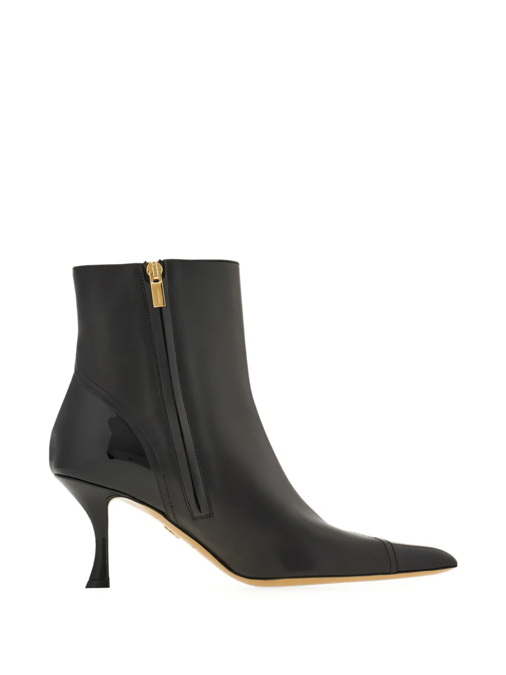 Ferragamo 70mm leather boots Zwart