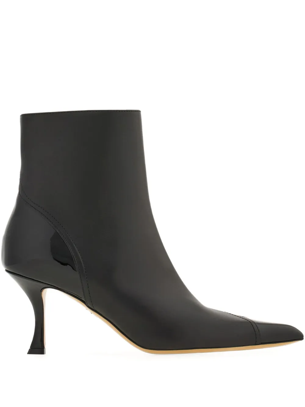 Ferragamo 70mm leather boots Zwart