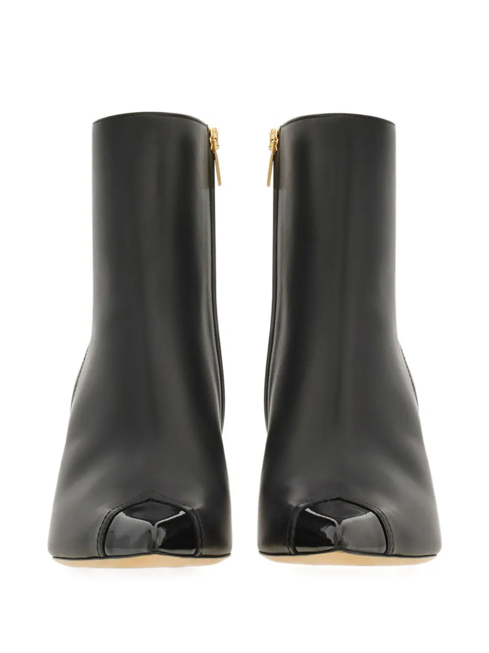 Ferragamo 70mm leather boots Zwart