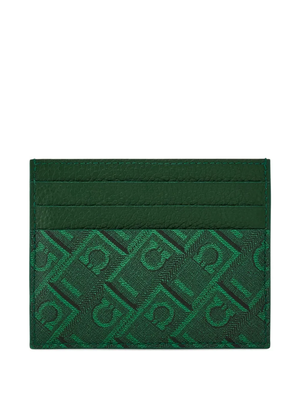Ferragamo Pasjeshouder met monogram Groen