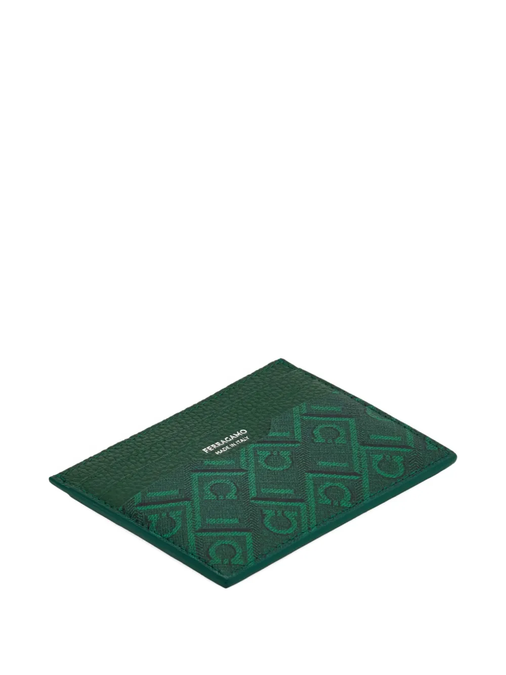 Ferragamo Pasjeshouder met monogram Groen
